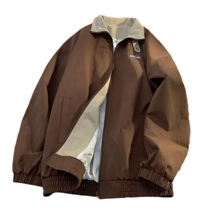 Men's Vintage American Work Jacket - Spring/Autumn, Korean Style, Versatile Men's Fashion.