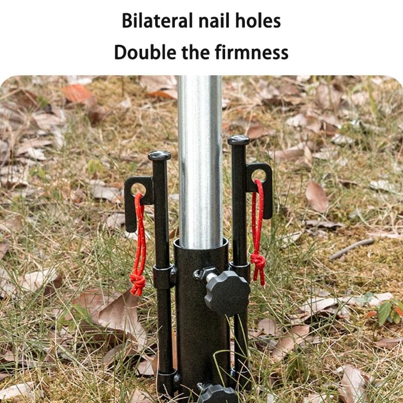 Canopies Rod Fixed Tube Adjustable Tent Canopies Holder Camping Awnings Rod Holder Windproof Canopies Rod Fixed Tube Stand