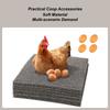 4 pièces Tapis de Nidification pour Poules en PVC Réutilisables Litière pour Poules Tapis Pliable pour Poulailler Pour Pondoir de Poules Accessoire de Poulailler
