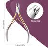 D501 Stainless Steel Cuticle Nipper & Hangnail Remover Set - Gray Manicure Tool