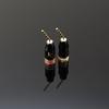 No-brand product Speaker Terminal Conversion Set of Pure 24K Gold Compatible with Banana Aluminum Audio Connector [Kawaki] Plug, 4, Copper, Plated, Pl