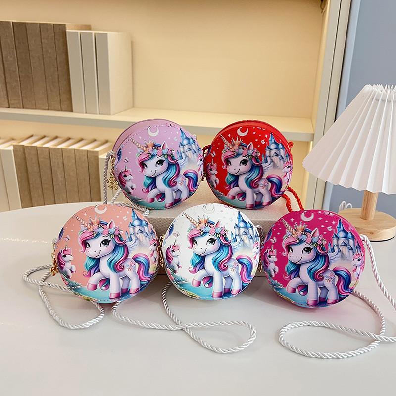 Cute Cartoon Unicorn Crossbody Bag For Kids Lightweight Breathable Durable Design