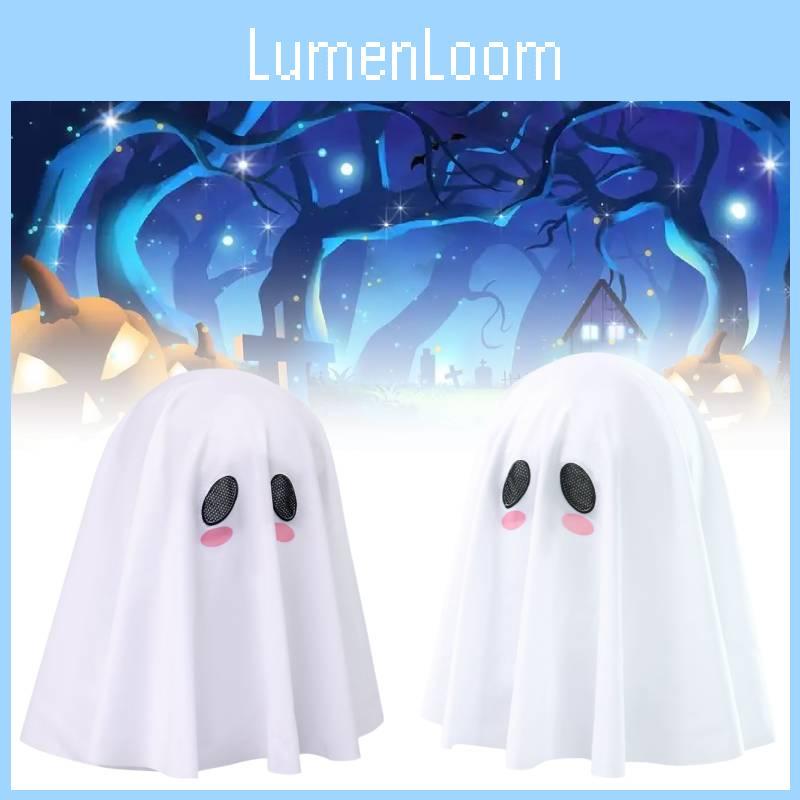 White Adult Ghost Costume Headpiece Anime Character Role Play Cosplay Halloween