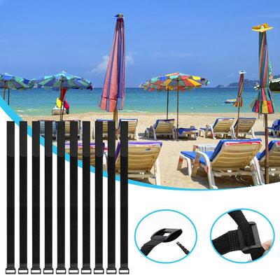 Patio Umbrella Tie Strap 10PCS Adjustable Securing Straps Reusable Outdoor Umbrella Strap Flexible Umbrella Tie for Garden Yard