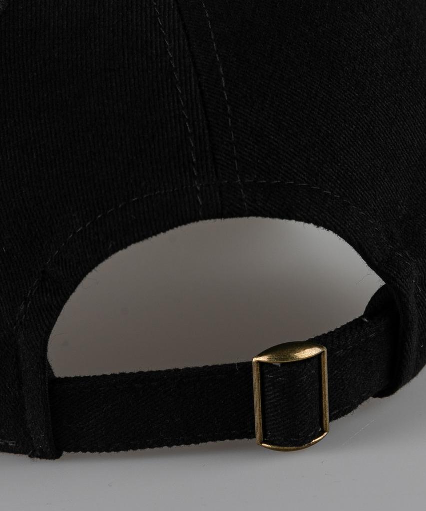 Wig Saint Block Logo Cotton Peach Ball Cap - Black