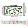 4/6 Stück Gartenzaun Bordüre Dekorativ Außen Landschaft Draht Bordüre Einfassung Zaun Faltbar Terrasse Blumenbeet Zaun Terrasse Deko