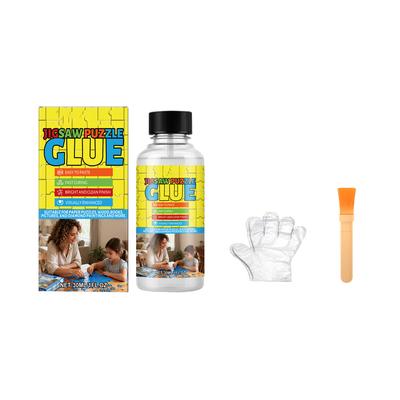 Puzzle-Kleber Aushärtend Transparenter Kleber Manuelle Puzzle-Formung Schüler DIY Puzzle-Fixierwerkzeug Kein Vergilben 30ML