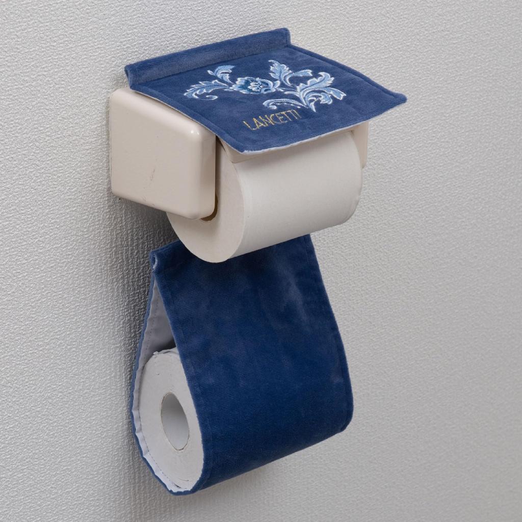 LANCETTI Pizzo 2 Paper Holder Cover, Blue, Lancetti Senko 63870