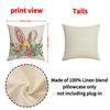 Easter Pillow Happy Bunny Print Decorative Square Combination Pillow Case Versatile Sofa Cushion