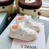 Girls Chunky Sneakers With Floral Print PU Leather Casual Shoes Kids Ages 4-12 Rubber Sole