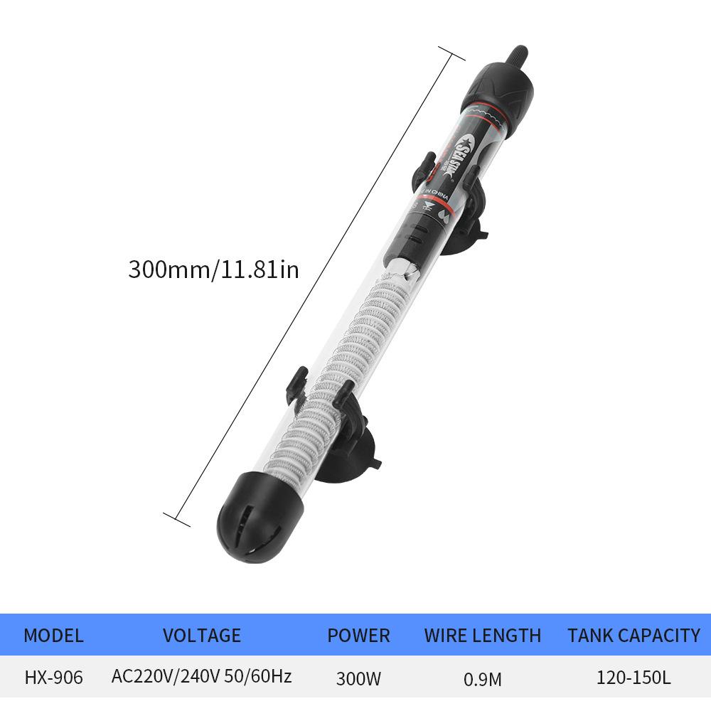 25-300W Fish Tank Heating Rod, Adjustable Temperature Automatic Thermostat Heater, Universal Aquatic Aquarium Tank Accessories