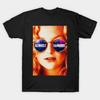 Men Black Print T-shirt Almost Famous No-Cut Transfer Paper Print Cotton Tshirt