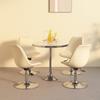 Day and Night - Day and Night Swivel Dining Chairs 4 Units Cream Fabric