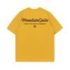 Summer Fashion Heavyweight Retro Men's English Letters 100% Cotton Printed Round Neck High-quality Casual Fitness Street T-shirt