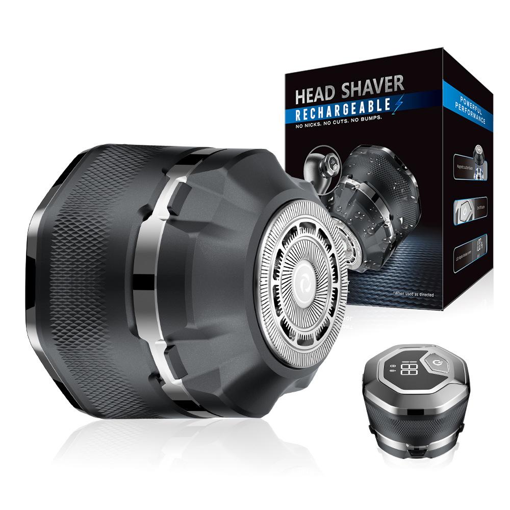 Rechargeable Electric Shaver for Men Single Head Powerful Hair Trimmer Wet/Dry Bald Beard Cutting Machine