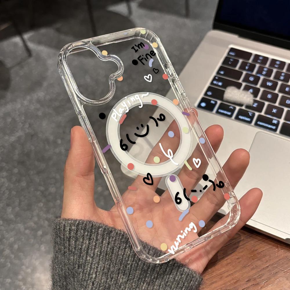 Magnetisk telefondeksel for iPhone 11 12 13 iPhone 13 14 15 Pro 15 16 Pro Max Samsung A15 A16 A25 A26 A55 A56 S25 S24 S22 S23 Ultra S25 Edge