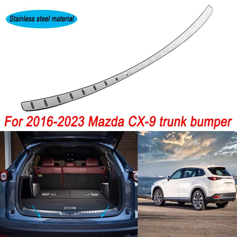 

Для Mazda CX-9 CX9 CX 9 2016-2022 2023 года автомобильные аксессуары, накладка багажника, защита заднего бампера, накладка на порог из нержавеющей стали