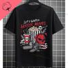 Retro Lets Watch Horror Movies Design Halloween Movie Lovers Graphic Tshirt Short Sleeve 100cotton Originality Casual Tshirt