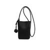 Dame Crossbody Telefonveske Ensfarget Mini Messenger Bag Liten Crossbody Pung Mobiltelefonveske for Uformelle Utflukter Shopping Gate