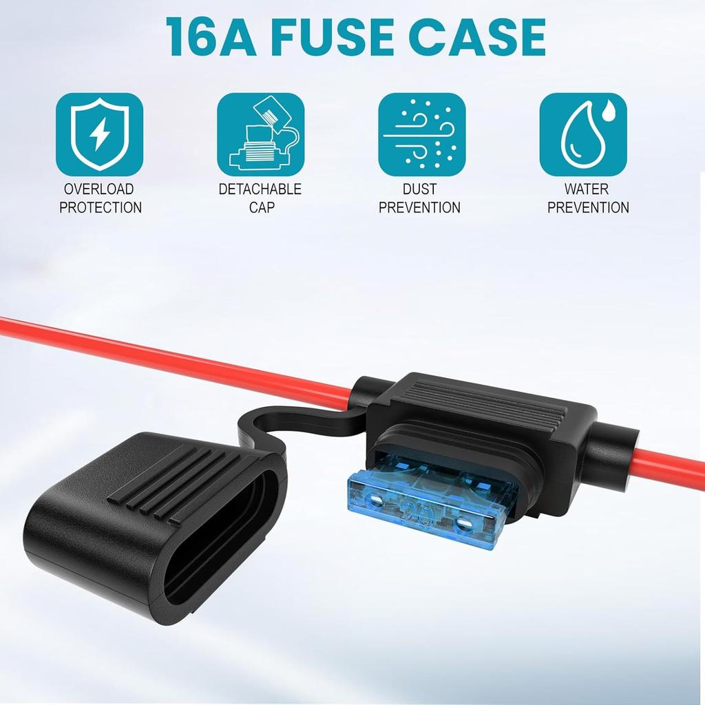 SAE Extension Cable, Battery Tender Extension Cable For Motorcycle/Motorbike/Car/Solar Panel, 16AWG SAE Battery Connector 2FT, SAE Adapter (2PACK)