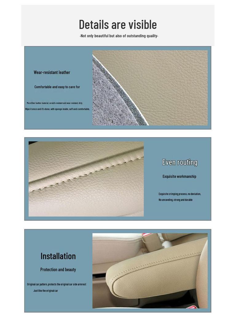 04 Buick GL8 Land Zun Lederen Stoel Armleuning Cover Set