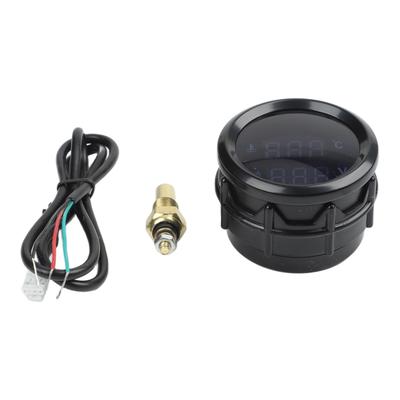 2-In-1 Water Temperature Voltage Gauge 12V/24V 2-inch 52mm Digital Display Backlighting Water Temperature And Voltage Functions