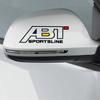 2pcs ABT Car Rearview Mirror Sticker For Volkswagen tt A1 A3 A4 A5 A6 A7 TT R8 Q3 Q5 Q7 Auto Decoration