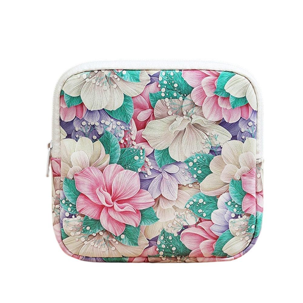 Creative Zipper Pouch Sanitary Pads Bag Large Capacity Multipurpose Cosmetic Bag Coin Purse Travel