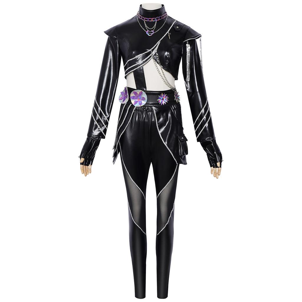 Kpop Demon Hunters Rumi Mira Zoey Kostium Skórzany z Tkaniną PU do Cosplayu na Imprezy Anime