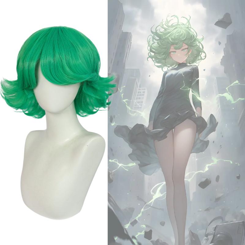 One Punchman Cosplay Wig With Hightemperature Silk For Role Play And Scene Use