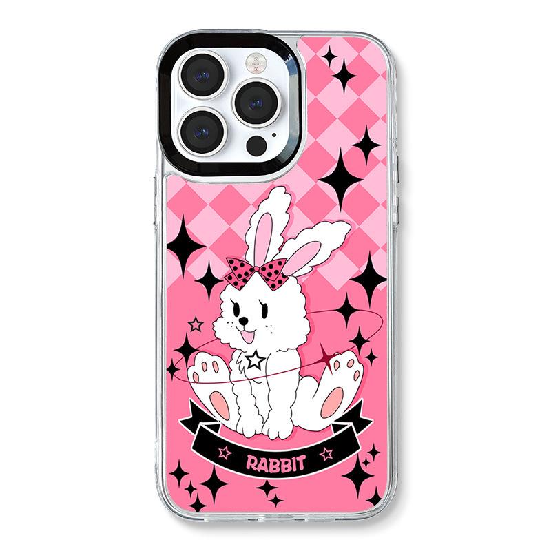 

Zhitai iPhone 13/14/15 Pro Acrylic Phone Case with Cartoon Design and Chain iPhone 12 Pro Max