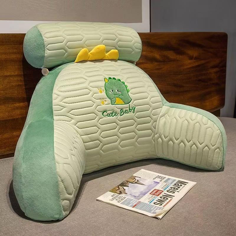 Multi-purpose Summer Cool Latex Pad Cartoon Lumbar Support Pillows Breathable Sofa Pillow Napping Pillows Soft and Comfortable Seat Cushion removable