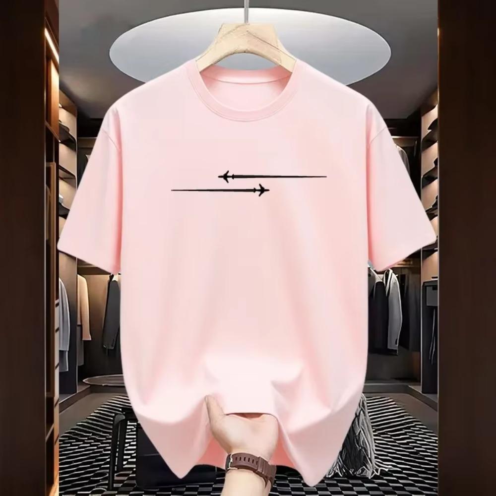 Summer Men T-shirt 100%  Fashion Casual Print O Neck Short Sleeve Outdoors Street T-shirt Sports Tops Party Daily Menswear