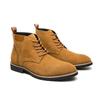 Men's leather boots 45 large size autumn and winter new Martin boots fashionable men's retro short boots trendy leather shoes