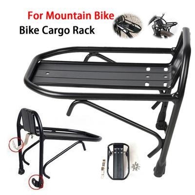 Bike Front Rack Bicycle Front Rack Aluminum Alloy Cargo Pannier Rack Cycling Equipment Stand for Cycling Accessories