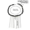 IngeSight.Z New Cross Zircon Bead Necklace Fashion Trend Accessory Cross Glass Tassel Necklace Suitable Women Party Jewelry Gift