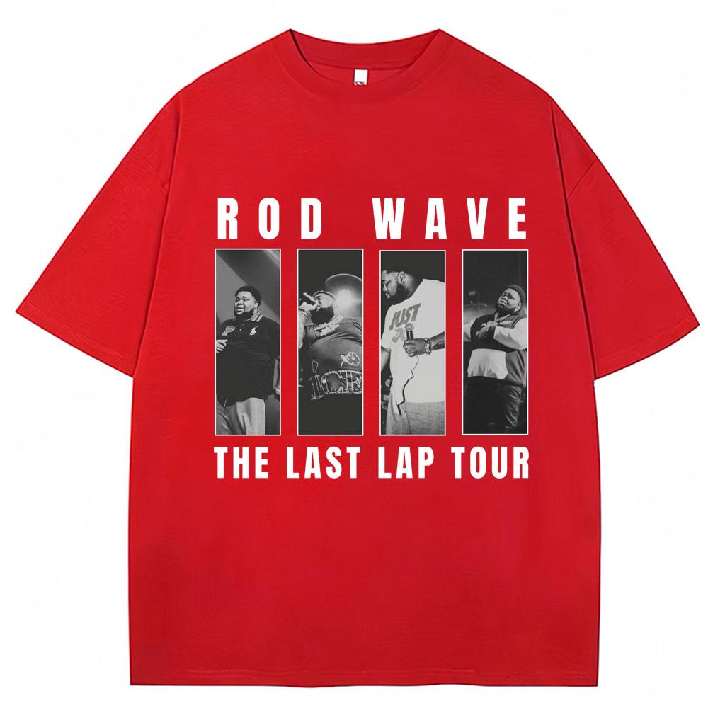 Rod Wave The Last Lap Tour 2024 Vintage T Shirts Men s Hip Hop Gothic Fashion Streetwear Oversized Harajuku Cotton T-shirt Male S