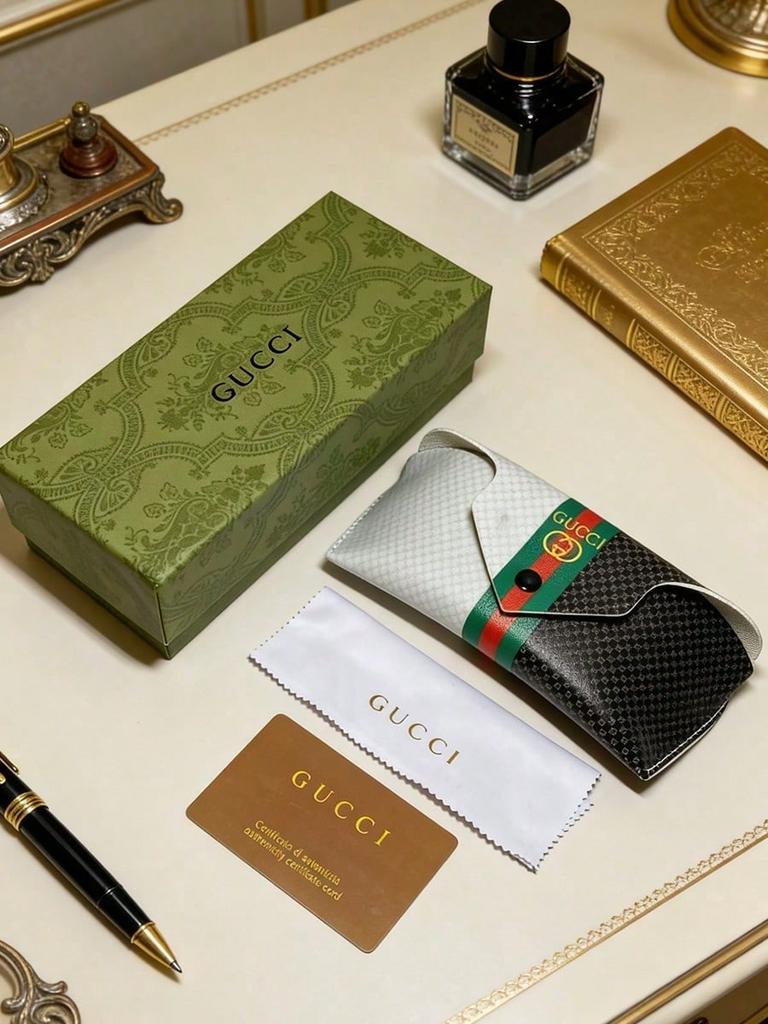 Gucci Lüks Katlanabilir Güneş Gözlüğü Kılıfı