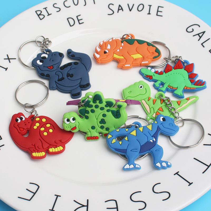 Personalized Cute Cartoon Dinosaur Keychain for Backpack or Accessories