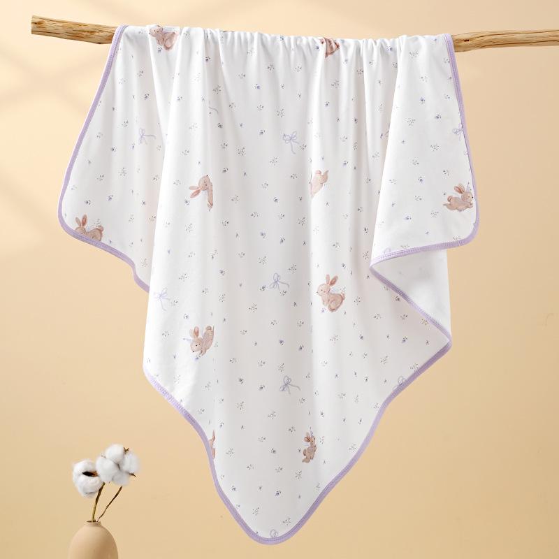 Breathable Pure Cotton Newborn Swaddle Blanket, Thin To Prevent Startle Reflex, Infant Type A.