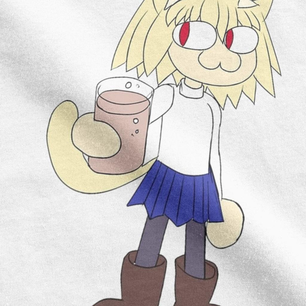 Neco Arc Pilk Men's T Shirts Funny Tee Shirt Short Sleeve O Neck T-Shirts Cotton Summer Clothing