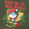 The Smurfs Unisex Adult Are You On The List Papa Smurf Christmas T-Shirt