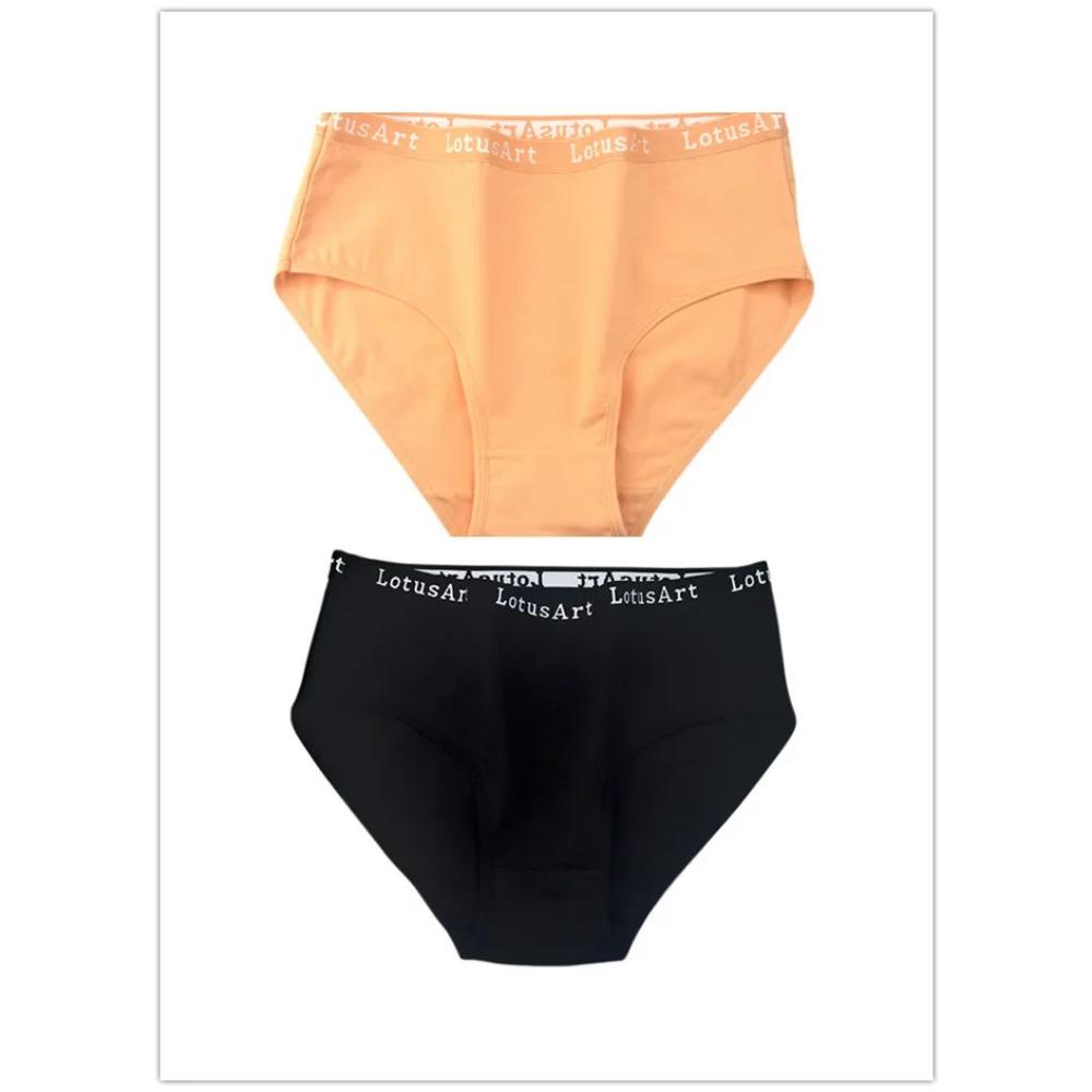 Plus Size Mid High-Waist Panties Womens Pure Cotton Womens Briefs