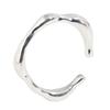 Sterling 925 Sophisticated Silver Geometric Adjustable Ring Contemporary Style For Women Fashionable