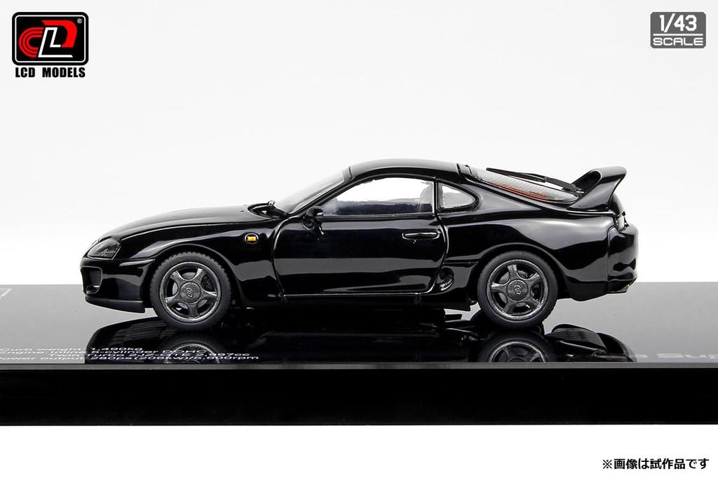 LCD Model Scale Toyota Supra A80 Black Finished Model LCD43009BL 1/43