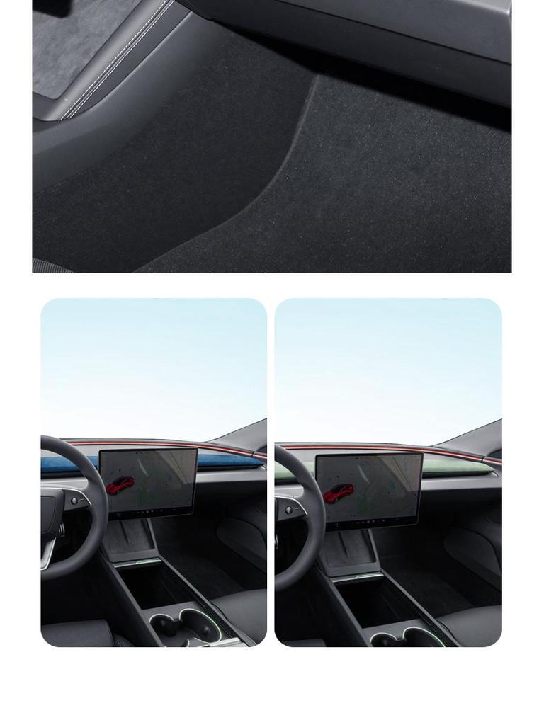 Tesla Model 3 Alcantara Suede Instrument Panel Trim for Interior Modification