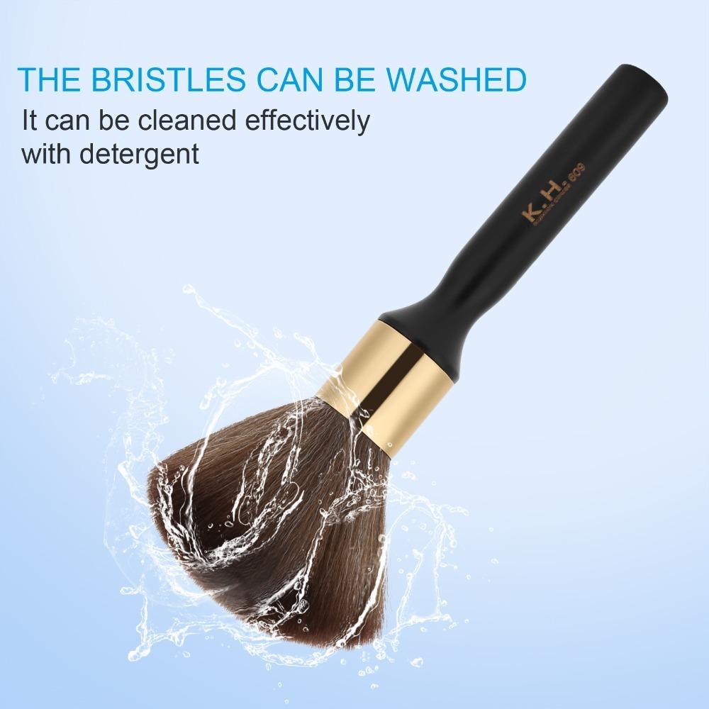 Soft Neck Duster Brush Black Color Hair Sweeping Brush Hair Cutting Duster Brush  For Salon