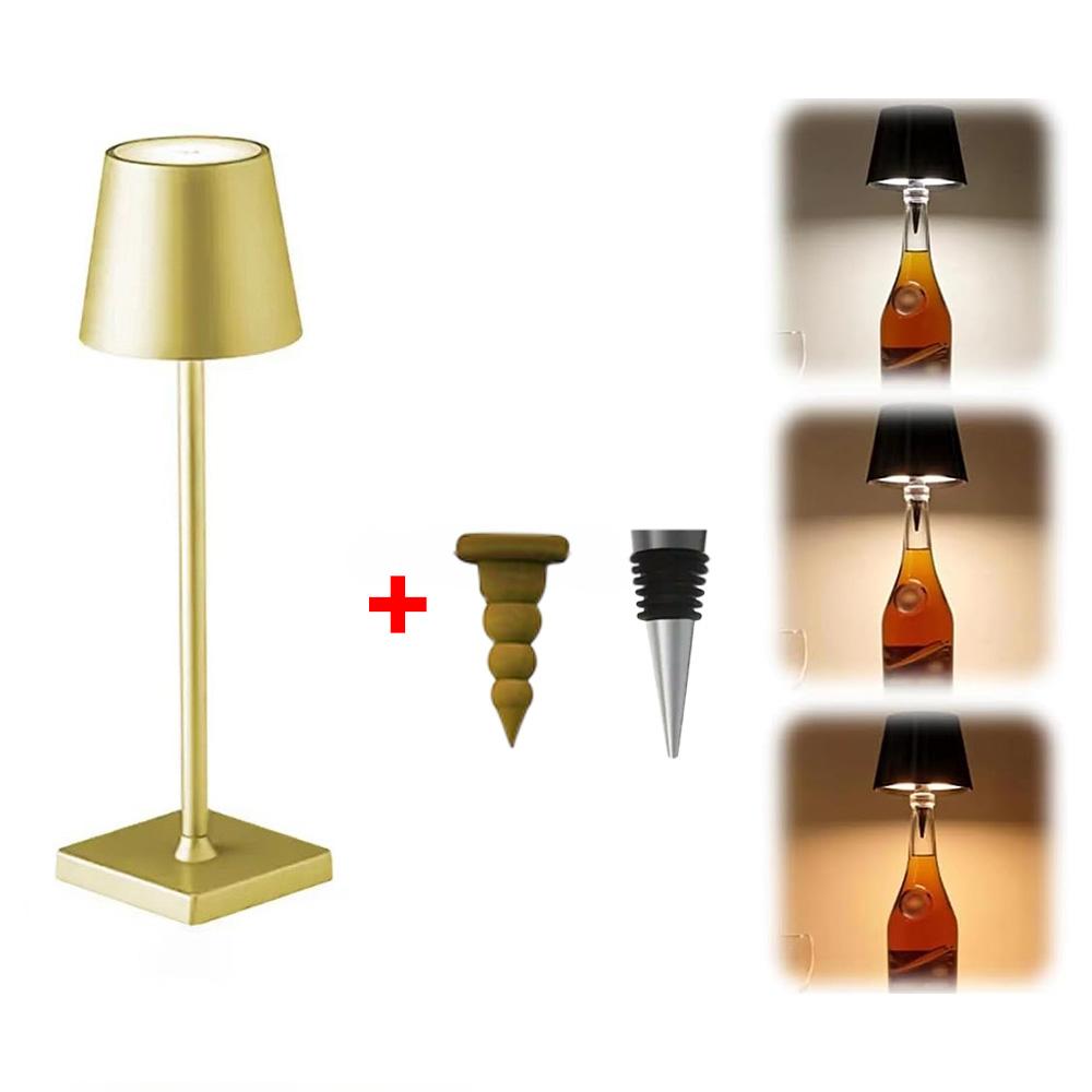 LED Desk Lamp Rechargeable Table Lamp Bar Ambiance Wireless Touch Wine Bottle Lamps Waterproof Led Lights Infinitely Dimmable