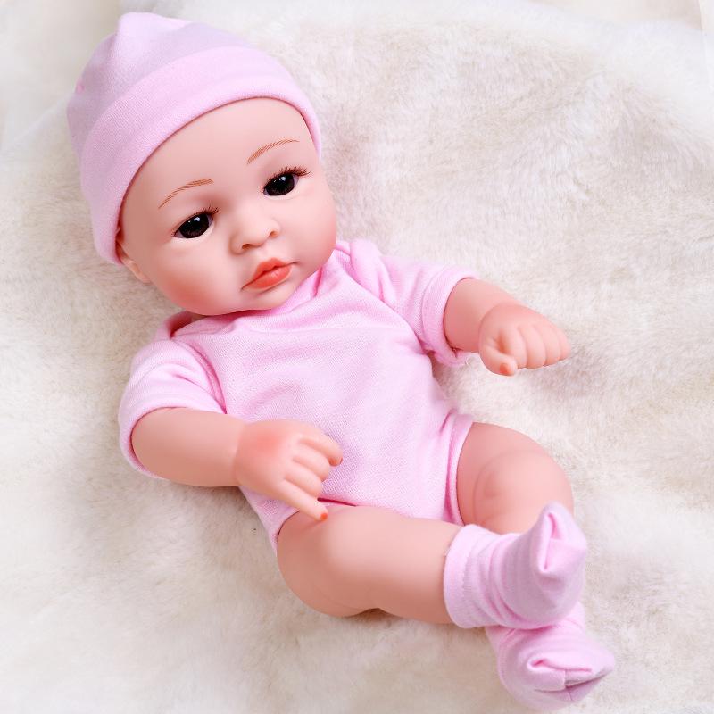 30cm Silicone Reborn Baby Doll - Soft Sleep Companion & Child Role-Playing Toy