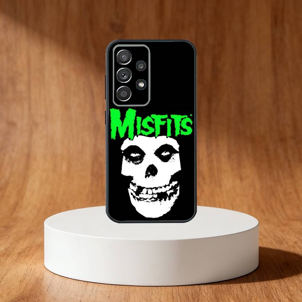 

Крутой чехол для телефона с черепом Misfits Rock для Samsung S25, S24, S21, S22, S23, S30, Ultra, S20, Plus, Fe, Note, 10, 9, 5G Черный Samsung S26